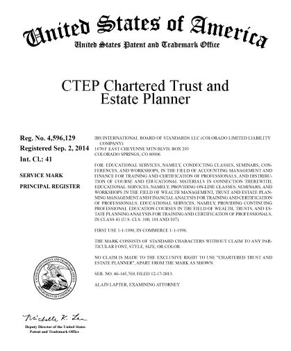 CTEP Trademark Registration
